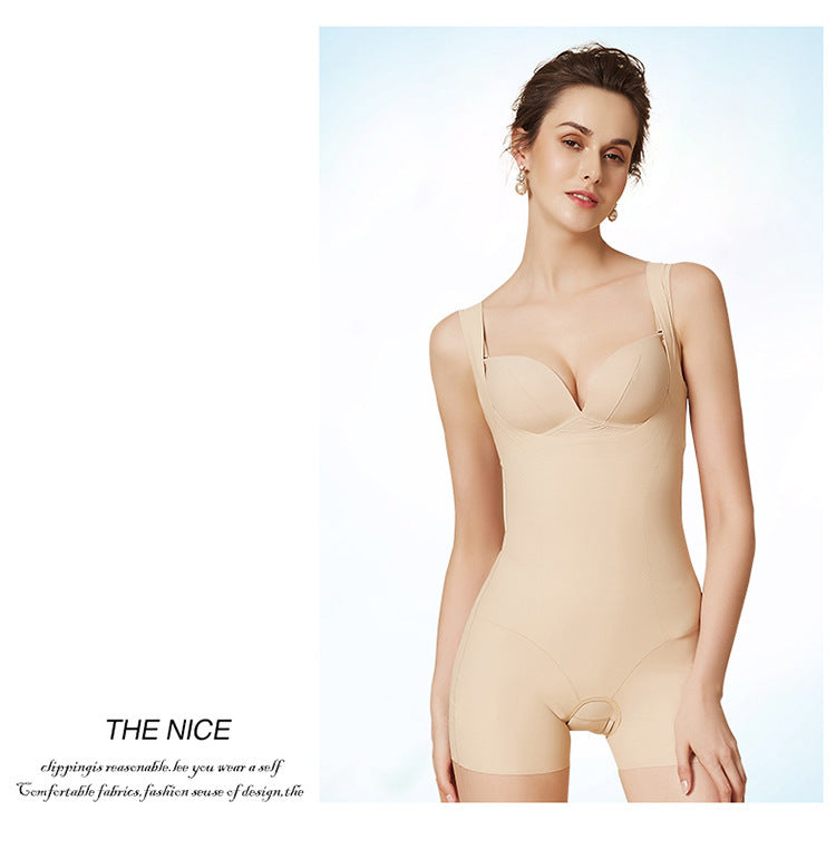 Pull-off cup tube top and leg shaper