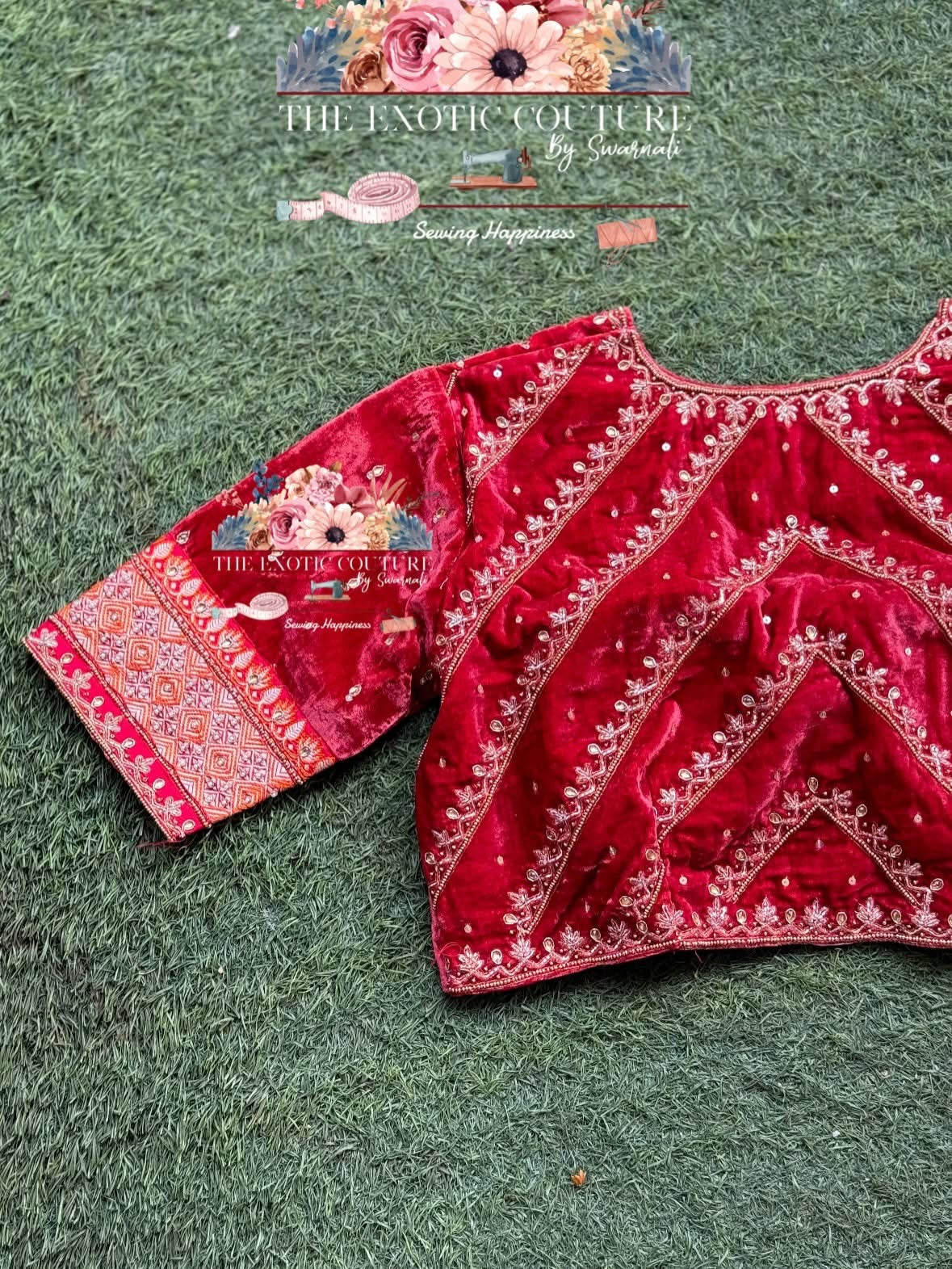 1a VELVET HAND EMBROIDERY SWARNA COLLECTION