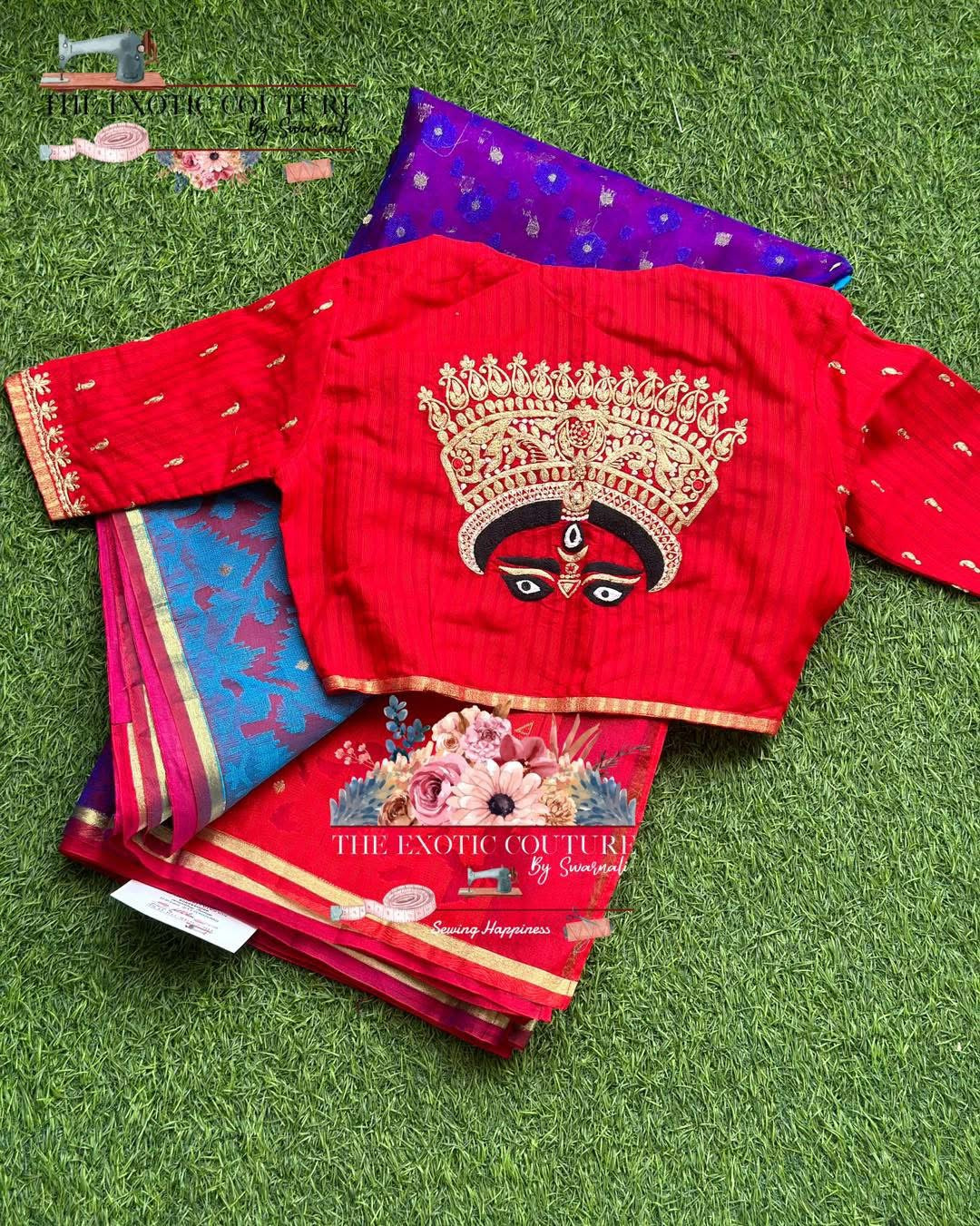 MAA DURGA HAND EMBROIDERY BLOUSE