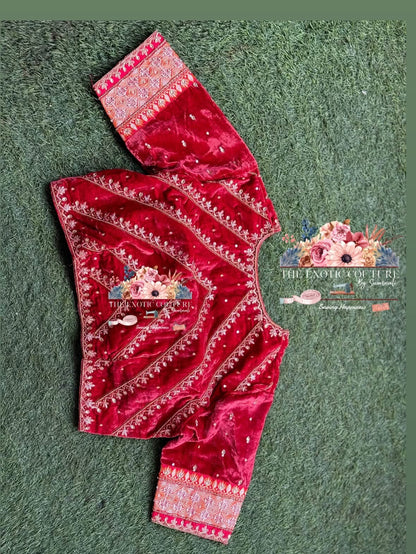 1a VELVET HAND EMBROIDERY SWARNA COLLECTION