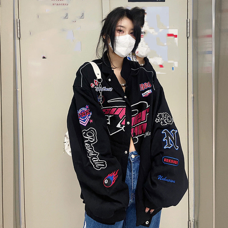 Men's And Women's Padded Jacket American Style Retro