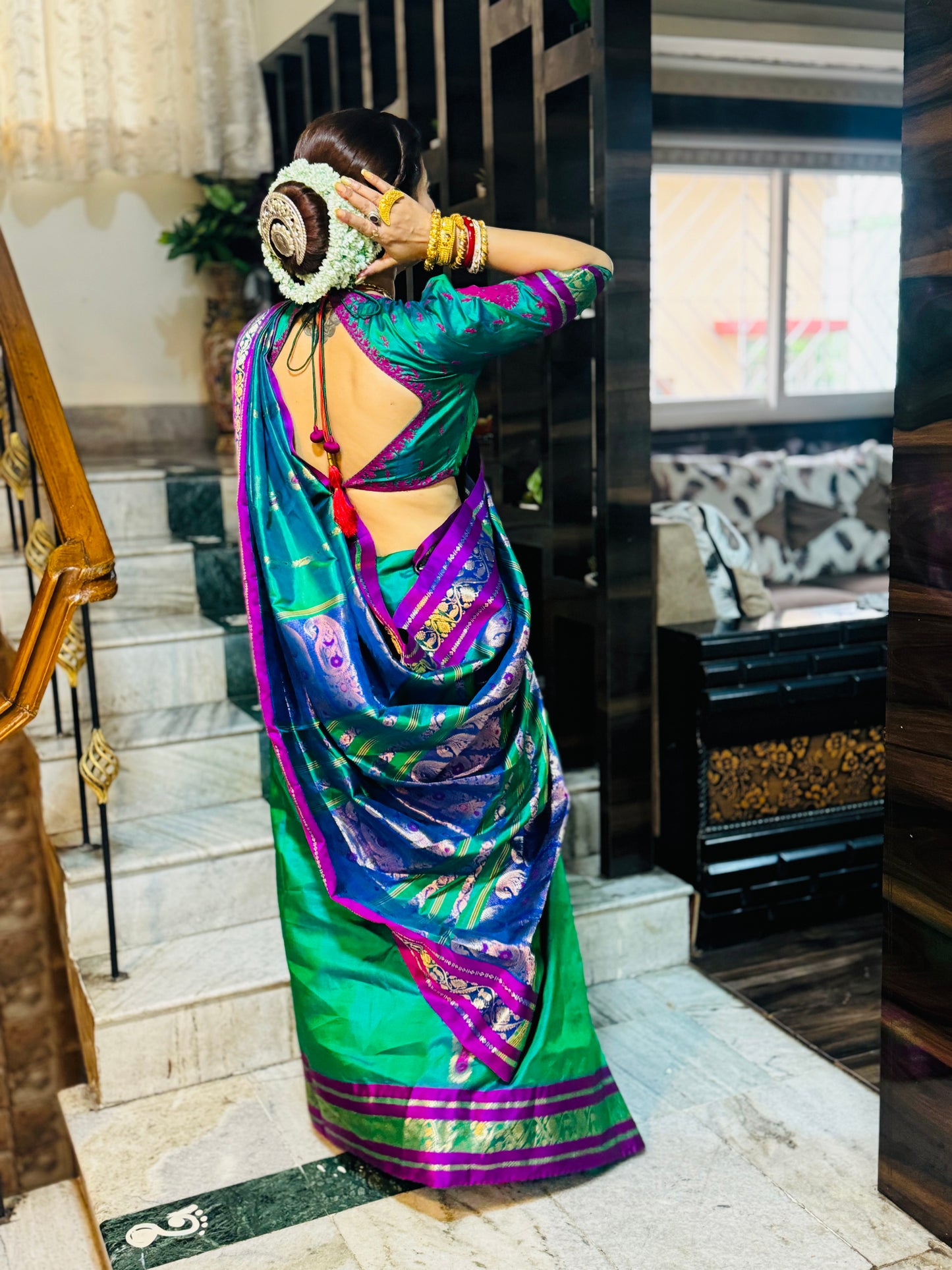 Garima – The Grace of Garad Silk” Bengal Heritage Garad Saree in Silk Elegance With Designer Blouse