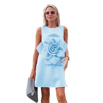 Girls' Three-dimensional Flower Catwalk Show Performance Dress