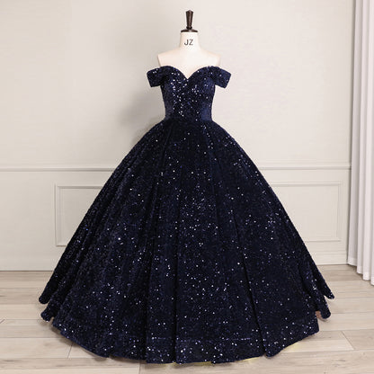 Bridal Wedding Dress Women's Sequined Ball Show Dress