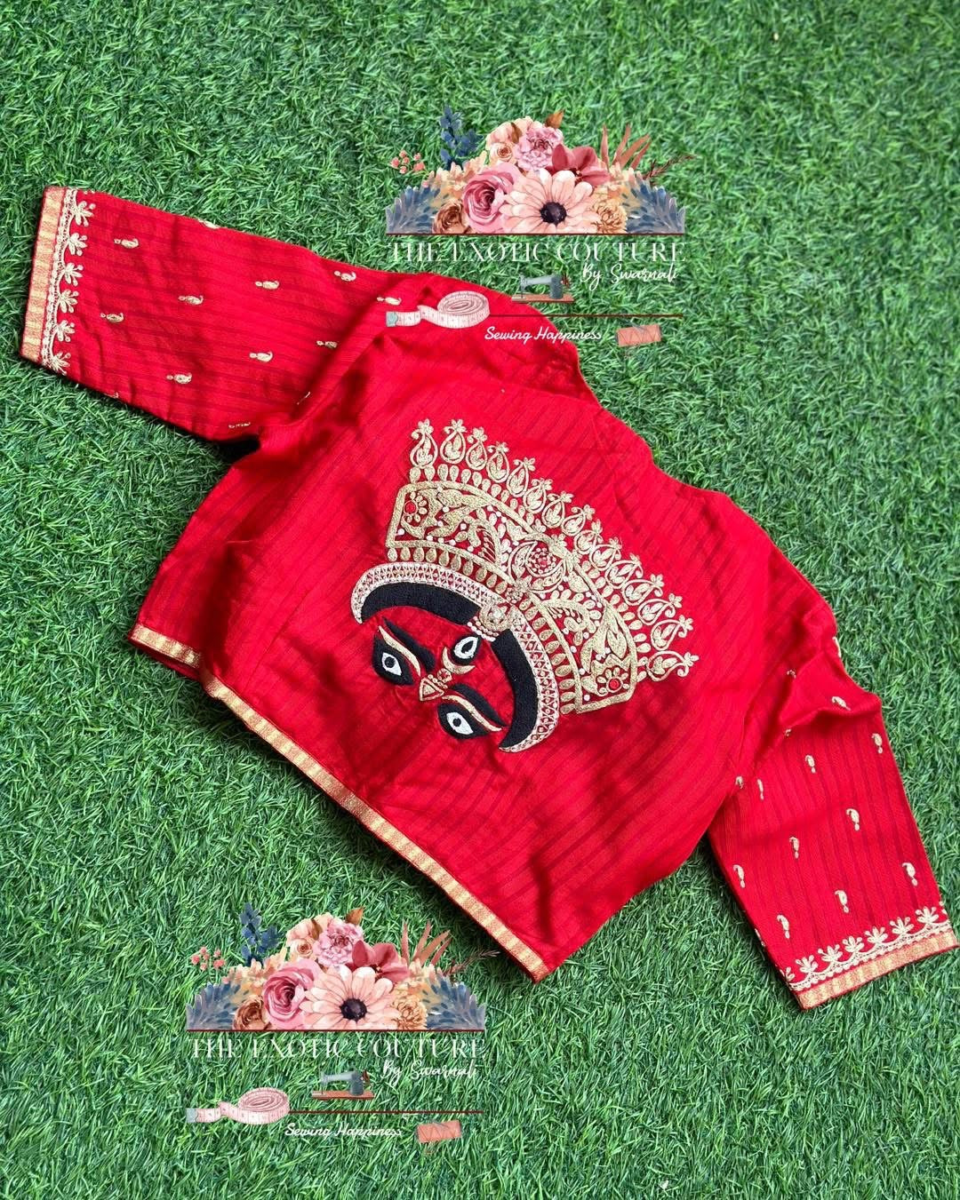 MAA DURGA HAND EMBROIDERY BLOUSE