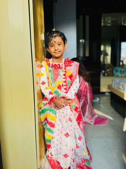 BABY PREMIUM DHAKAI SAREE READY TO WEAR