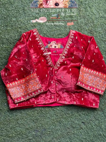 1a VELVET HAND EMBROIDERY SWARNA COLLECTION