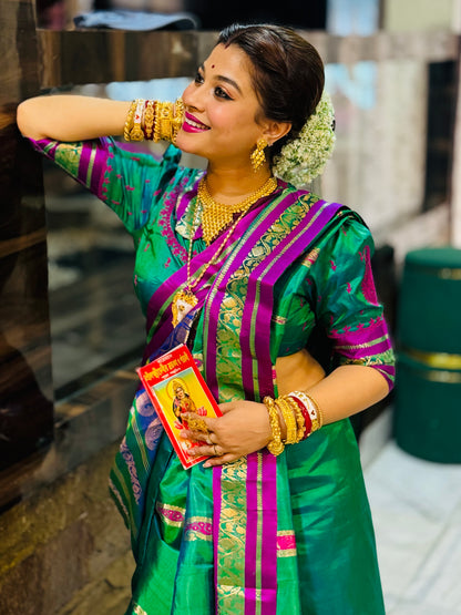 Garima – The Grace of Garad Silk” Bengal Heritage Garad Saree in Silk Elegance With Designer Blouse