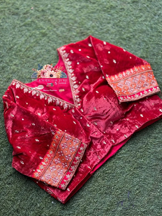 1a VELVET HAND EMBROIDERY SWARNA COLLECTION