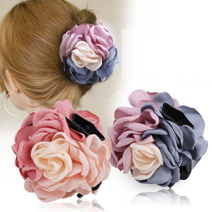 Korean Flower Large Hair Clip