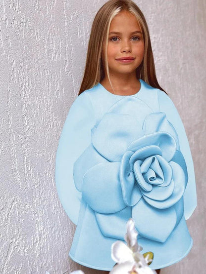 Girls' Three-dimensional Flower Catwalk Show Performance Dress