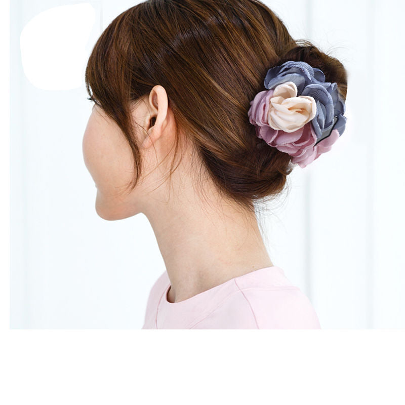 Korean Flower Large Hair Clip