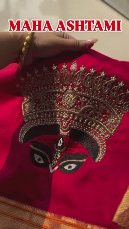 MAA DURGA HAND EMBROIDERY BLOUSE
